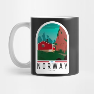 Norway Fjords Sticker, Norway lovers, Happy country, Travel Mug